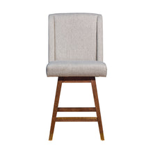 Load image into Gallery viewer, 26" Solid Wood Swivel Bar Height Bar Chair - Taupe And Brown
