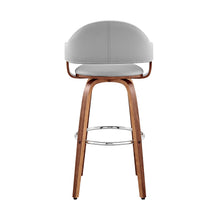 Load image into Gallery viewer, Swivel Low Back Bar Height Bar Chair - Gray And Brown
