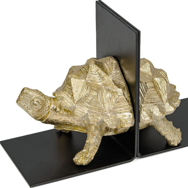 Decorative Bookends (Set of 2) - Black / Gold