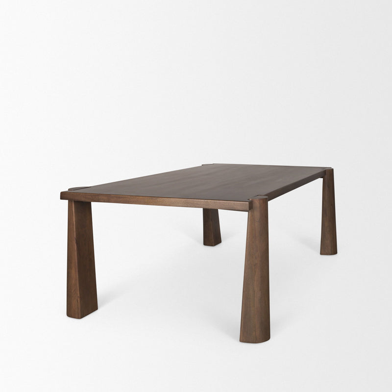 Solid Wood Dining Table (727890) - Brown