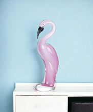 Load image into Gallery viewer, Murano Flamingo Figurine Tabletop Sculpture - Pink
