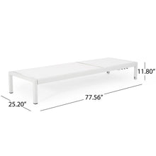 Load image into Gallery viewer, Outdoor Patio Chaise Lounge With 5 Reclining Positions
