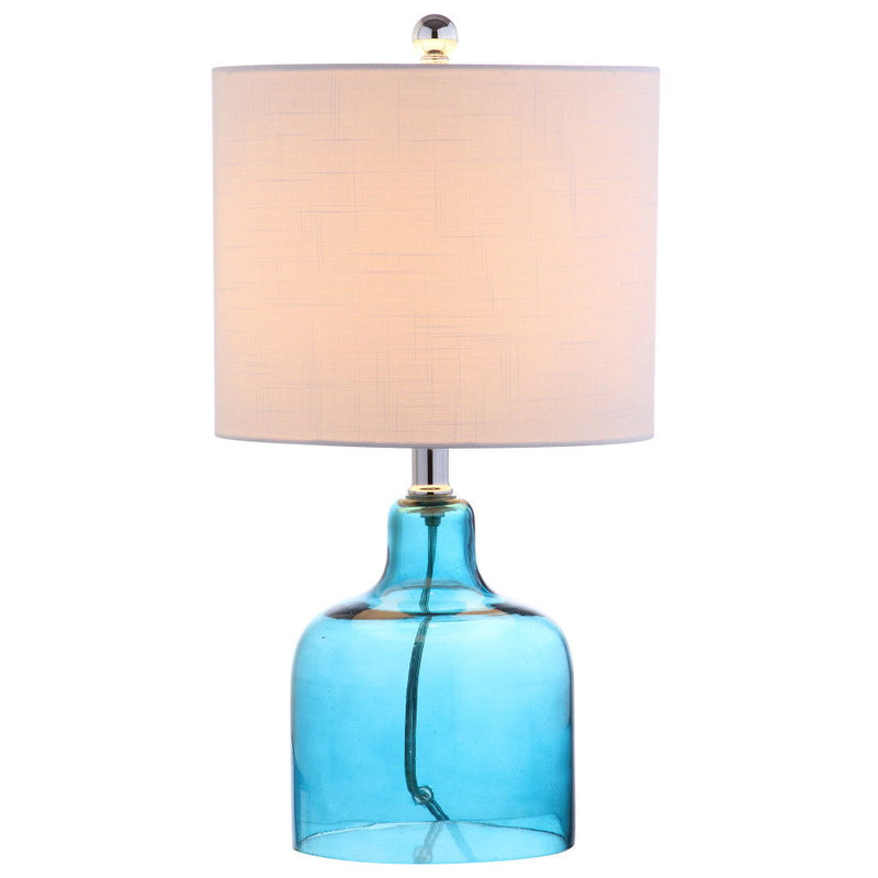 Novelty Desk Lamp LED With Drum Shade - Blue