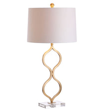 Load image into Gallery viewer, Novelty Table Lamp LED With Drum Shade - Gold
