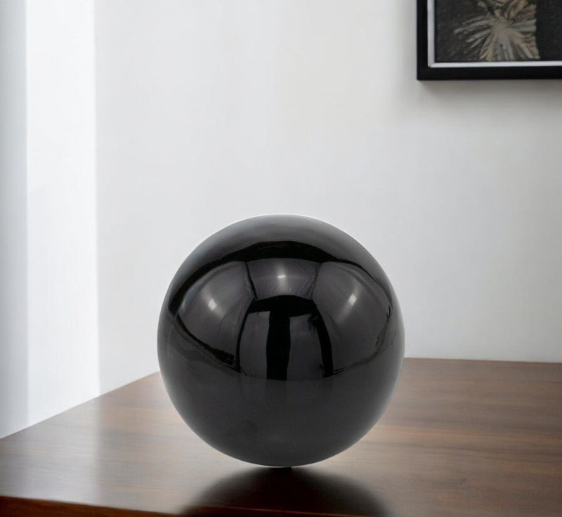 Decorative Orb Tabletop Sculpture - Black