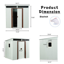 Load image into Gallery viewer, Outdoor Metal Storage Shed With Window
