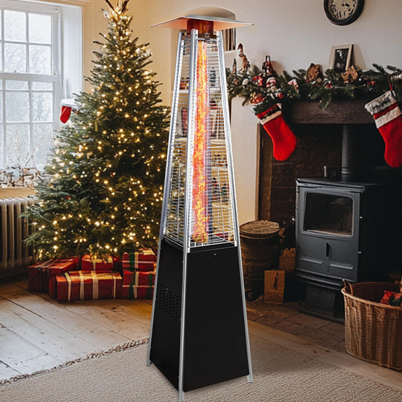 Patio Heater With Detachable Wheels, Protective Cover