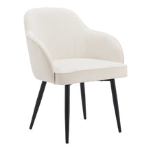 Load image into Gallery viewer, Velvet Dining Arm Chairs (Set of 2) - Ivory
