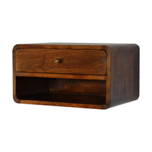 Load image into Gallery viewer, Curve Upper Slot Floating Nightstand
