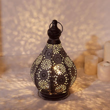 Load image into Gallery viewer, 12" Metal Novelty Bedside Lamp With Cone Shade - Gray
