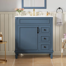 Load image into Gallery viewer, Bathroom Vanity With Sink, Cabinet With 2 Drawers And Adjustable Shelf
