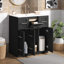 Load image into Gallery viewer, Bathroom Vanity With Undermount Sink, Soft-Close Doors, Drawers, Ceramic Sink
