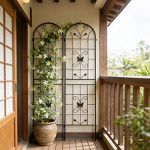 Load image into Gallery viewer, Garden Metal Trellis Rustproof Trellis For Climbing Plants Outdoor Flower Support
