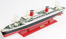 Load image into Gallery viewer, Hand Painted SS United States 1952 Model Boat - Black / Red

