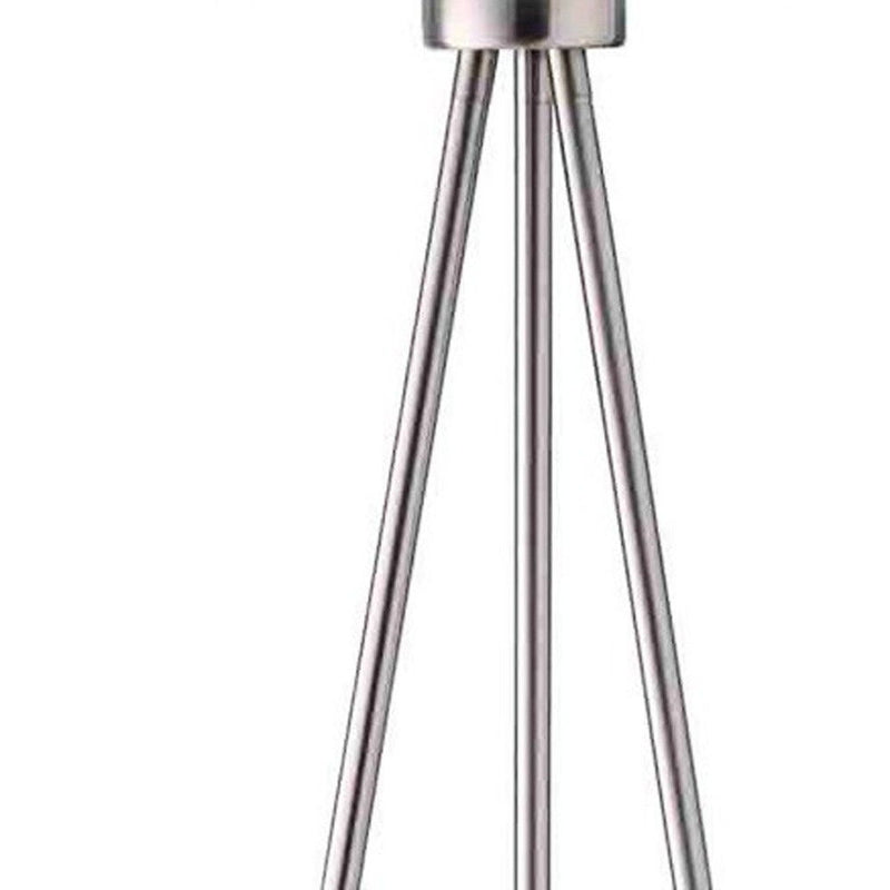 Tripod Floor Lamp With White Drum Shade - White