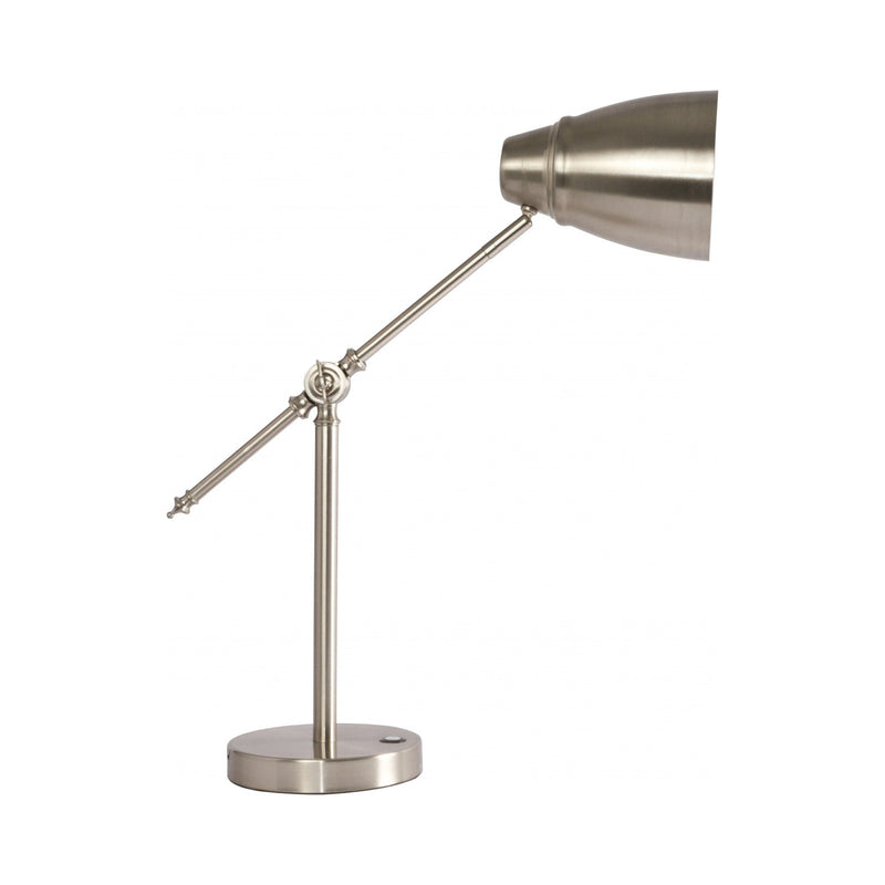 LED Adjustable Desk Lamp - Brushed Silver