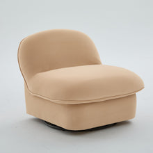 Load image into Gallery viewer, Pumpkin Shaped Swivel Accent Chair, 360 Degree Rotation For Living Room
