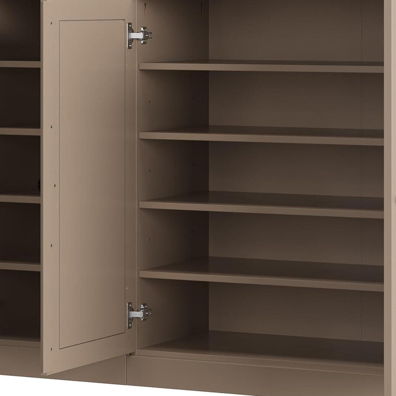 Solid Woodshoe Storage Cabinet (755970) - Beige