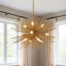 Load image into Gallery viewer, Sputnik Twelve Light Metal Chandelier - Gold
