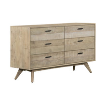 Load image into Gallery viewer, Solid Wood Six Drawer Double Dresser - Brown
