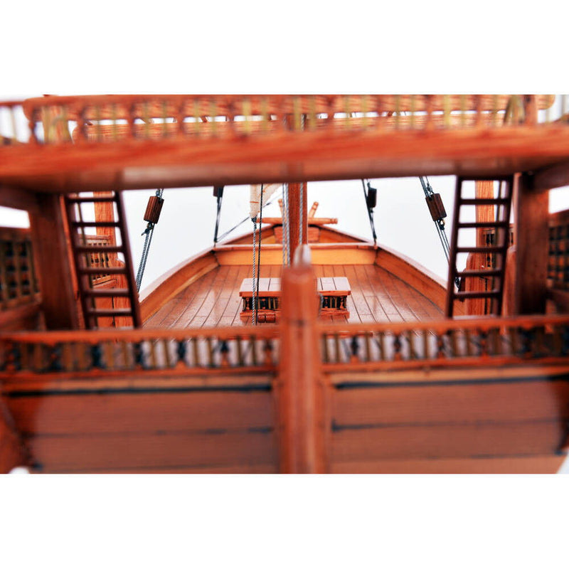 Hand Painted Model Boat (624236) - Light Brown