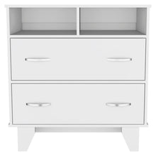 Load image into Gallery viewer, Two Drawer Dresser Wooden - White
