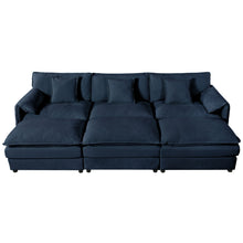Load image into Gallery viewer, Modern Comfy Deep Seat Modular Sectional Sofa Cloud Couch With Ottoman
