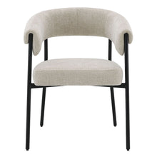 Load image into Gallery viewer, Jirina - Chenille Arm Chair (Set of 2) - Beige &amp; Black
