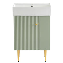 Load image into Gallery viewer, Bathroom Vanity, Combo Cabinet, Bathroom Storage Cabinet, Single Ceramic Sink
