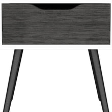 Load image into Gallery viewer, 25" Wood One Drawer Nightstand - Gray And White
