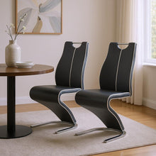 Load image into Gallery viewer, Upholstered Dining Side Chairs (Set of 2) - Gray / White
