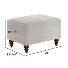 Load image into Gallery viewer, Candor - Ottoman Upholstered Footrest - Beige / Gray
