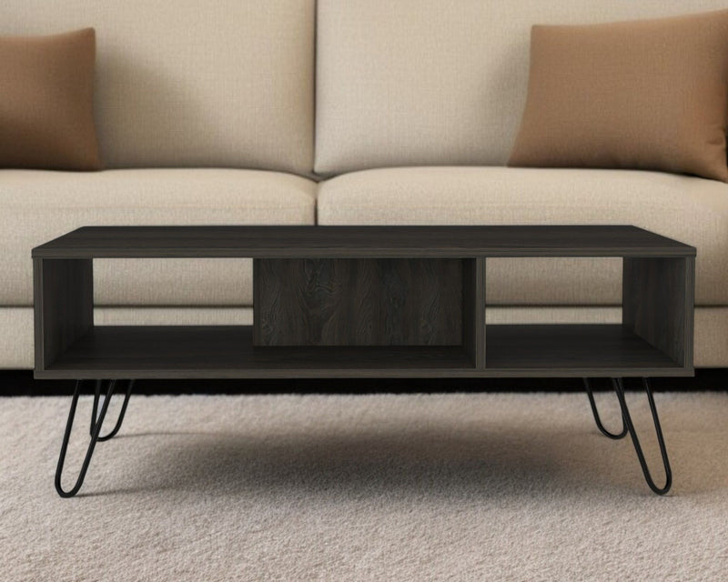 Manufactured Wood Rectangular Coffee Table - Carbon Espresso