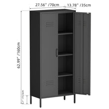 Load image into Gallery viewer, Modern Storage Cabinet With Adjustable Shelves, Magnetic Door Stopper
