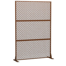 Load image into Gallery viewer, Three Panel Screen Room Divider (562821) - Brown
