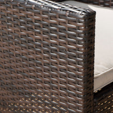 Load image into Gallery viewer, Outdoor Rattan Dining Chair With Straight Legs And Sloped Arms
