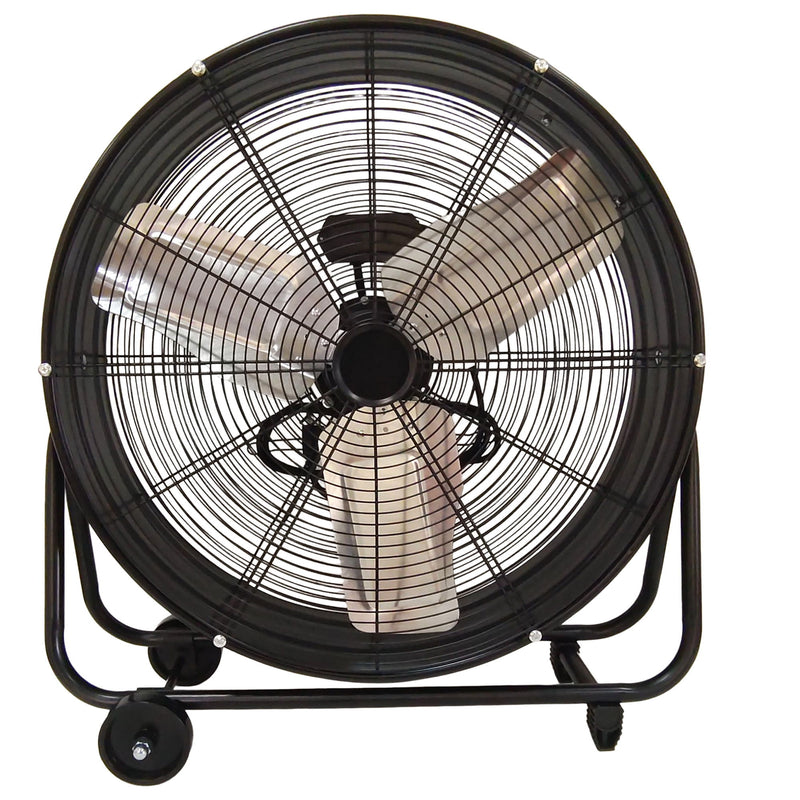 Drum Fan With Pure Copper Wiring Motor And Blades - Black
