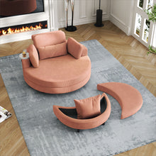 Load image into Gallery viewer, Sofa With Two Throw Pillows And A Waist Pillow With An Extra Tray For Comfortable Seating In Small Apartment Bedrooms
