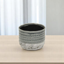Load image into Gallery viewer, Two Toned Round Pot Planter (487422) - Gray
