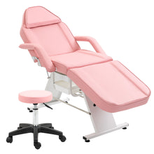 Load image into Gallery viewer, Massage Salon Tattoo Chair With Two Trays Esthetician Bed With Hydraulic Stool, Multi-Purpose 3-Section Facial Bed Table, Adjustable Beauty Barber Spa Beauty Equipment
