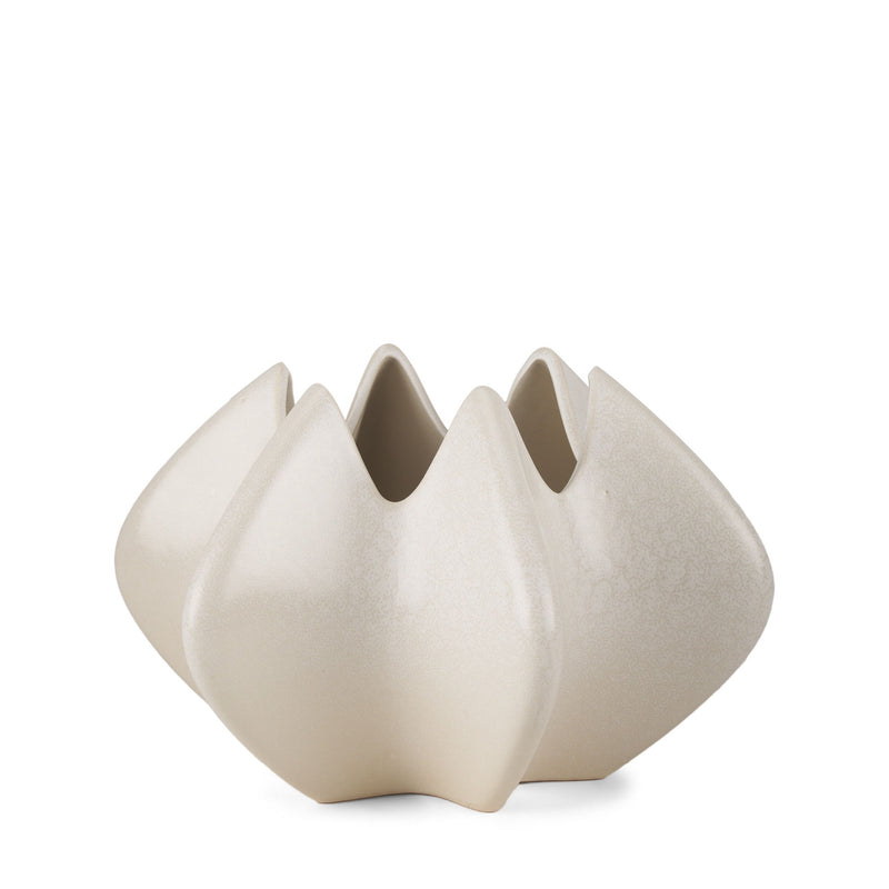 Sculptural Table Vase (608338) - Cream