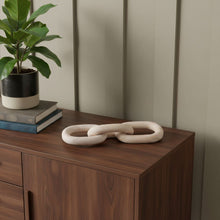 Load image into Gallery viewer, Geometric Links Tabletop Sculpture - Natural
