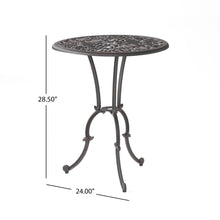 Load image into Gallery viewer, Charleston 3 Pieces Cast Bistro Set - Copper
