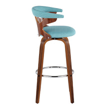 Load image into Gallery viewer, Gardenia - Mid Century Modern Fixed Height Barstool With Swivel With Round Footrest (Set of 2)

