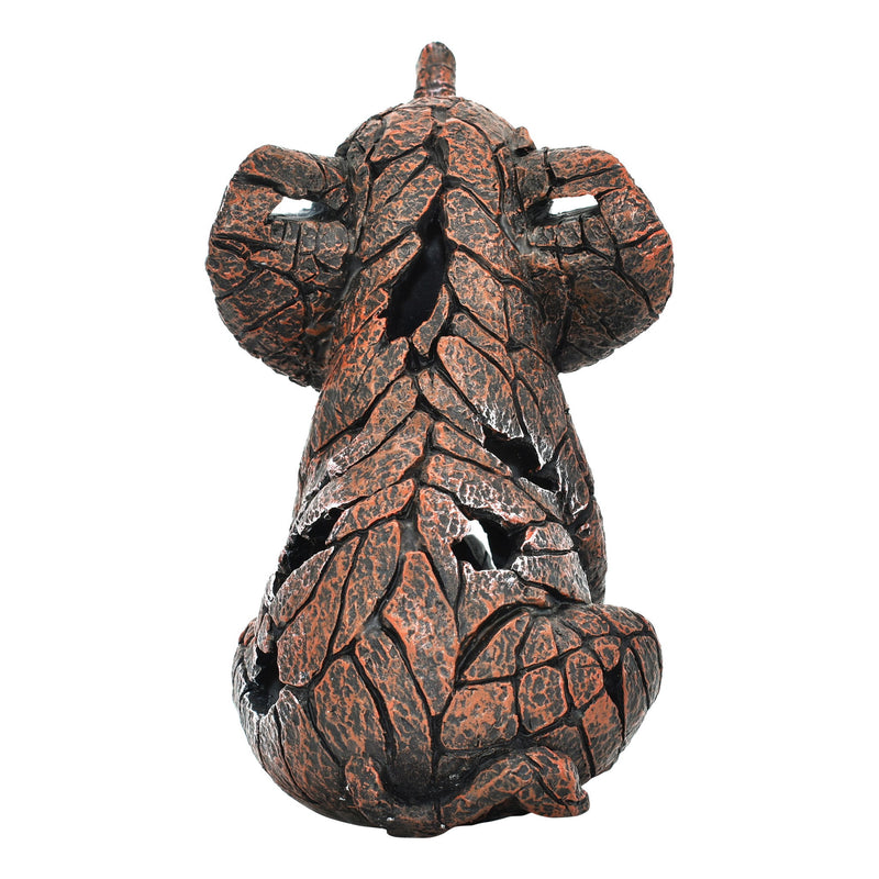 Elephant Tabletop Sculpture - Brown / White