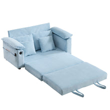 Load image into Gallery viewer, Upholstered Futon Convertible Floor Sofa Bed
