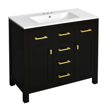 Load image into Gallery viewer, Bathroom Vanity With Sink Combo Set, Modern Bathroom Cabinet With 4 Drawers
