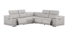 Load image into Gallery viewer, Leather Modular L Shaped Five Piece Corner Sectional - Ash / Gray
