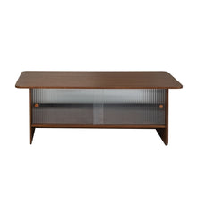 Load image into Gallery viewer, Rectangular Coffee Table With Sliding Door Storage Center
