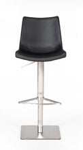 Load image into Gallery viewer, Stainless Steel Swivel Low Back Bar Height Bar Chair - Black And Silver

